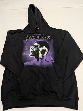 Sad Boyz Graphic Black Hoodie La Letra Muda Tour